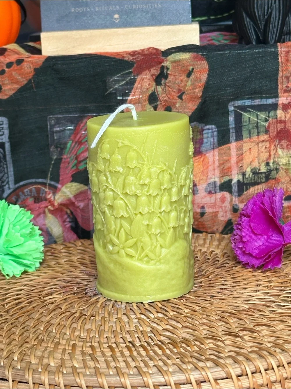 Tree of Life Botanical Pillar Candle